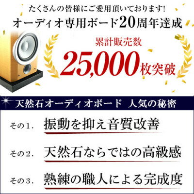 【ふるさと納税】黒御影石オーディオボード 300×300×約30ミリ 2枚セット　山西黒【1493488】