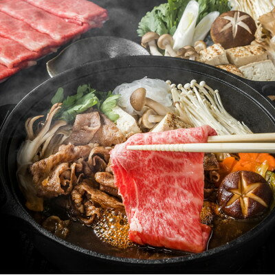 【ふるさと納税】飛騨牛A5等級　ロース スライス 約700g(350g×2) すき焼き・しゃぶしゃぶ用【配送不可地域：離島】【1125928】 f213811-godo-10000342 岐阜県神戸町 サンプル画像2