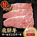 【ふるさと納税】飛騨牛A5等級 サーロインステーキ 約600g(200g×3)【配送不可地域:離島】【1125934】
