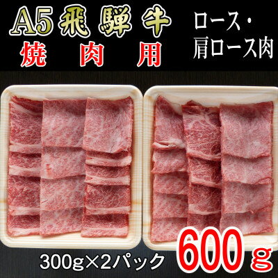 53位! 口コミ数「0件」評価「0」『A5等級』飛騨牛焼肉用600g　ロース又は肩ロース肉【配送不可地域：離島】【1432056】