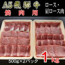 39位! 口コミ数「0件」評価「0」『A5等級』飛騨牛焼肉用1kg　ロース又は肩ロース肉【配送不可地域：離島】【1432057】