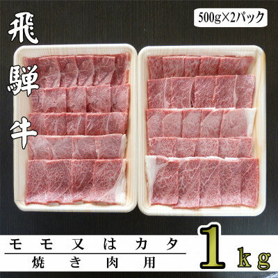 A5ランク飛騨牛赤身肉焼き肉用1kg(モモ又はカタ)【配送不可地域：離島】【1307435】