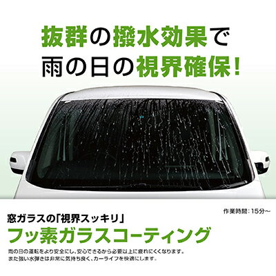 楽天岐阜県安八町【ふるさと納税】超撥水ガラスコーティング　全面　SS～Mサイズ　【体験チケット・ガラスコーティング・撥水効果・撥水】