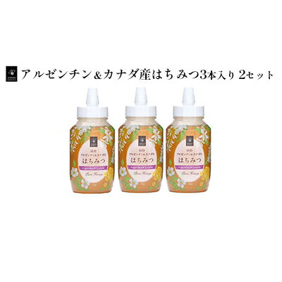 【ふるさと納税】アルゼンチン＆カナダ産はちみつ720g　3本入り　2セット　【蜂蜜・はちみつ・ハチミツ・ハニー・アルゼンチン産・カナ..