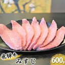 【ふるさと納税】飛騨牛ミスジ約600g（300g×2）　【お肉・牛肉・飛騨牛・ミスジ・約600g・希少部位】