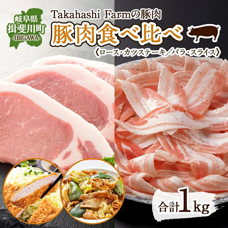 【ふるさと納税】揖斐川TakahashiFarmの豚肉 カツ＆スライスセット　【お肉・豚肉】