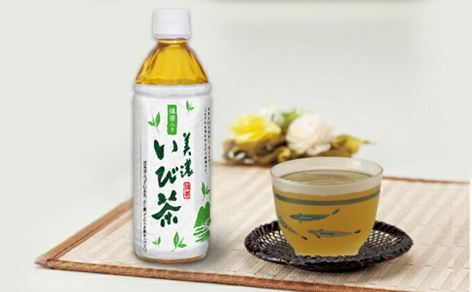 【ふるさと納税】【3ヶ月連続お届け】美濃いび茶(抹茶入り）500ml　1ケース24本入　【定期便・お茶・緑茶・美濃いび茶・3カ月・3回】