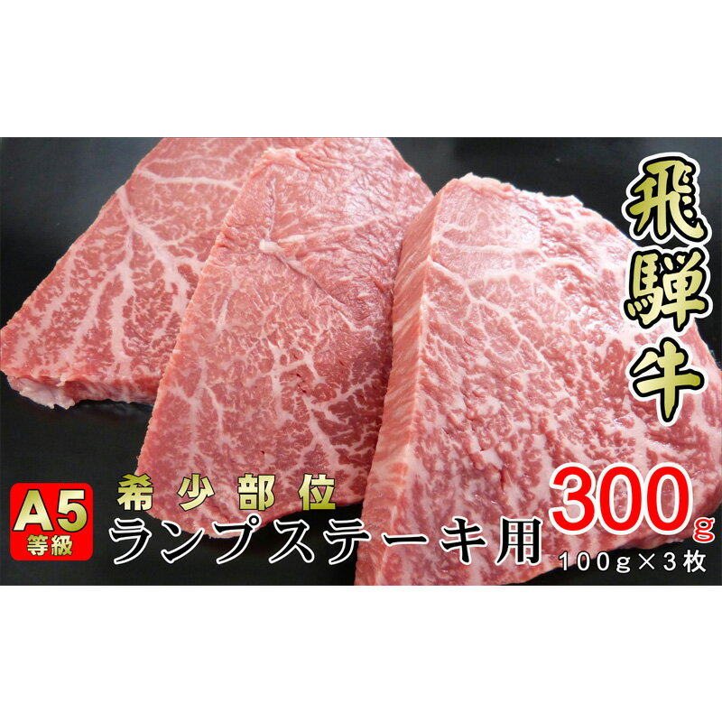 牛肉 飛騨牛 希少部位 ランプ ステーキ 300g 赤身 モモ 黒毛和牛 A5 美味しい お肉 牛 肉 和牛 BBQ バーベキュー [岐阜県揖斐川町] [牛肉ランプ・お肉・牛肉・焼肉・バーベキュー]