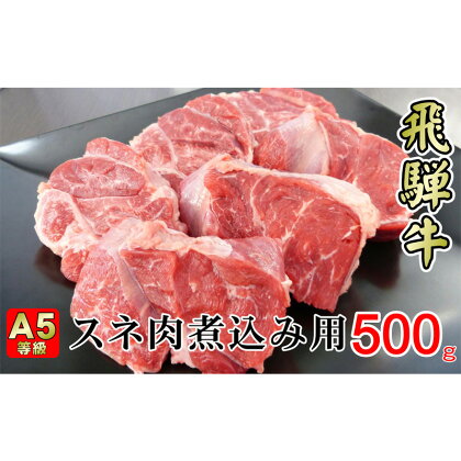 牛肉 飛騨牛 スネ肉 500g 黒毛和牛 A5 美味しい お肉 牛 肉 和牛 カレー シチュー 煮込み 【岐阜県揖斐川町】　【牛肉・スネ・お肉・牛肉】