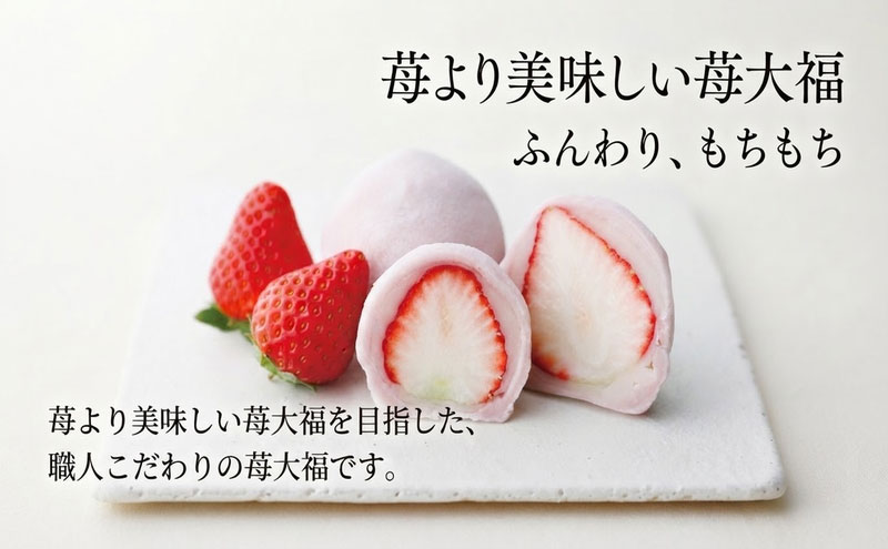 【ふるさと納税】いちご大福 ふわもち苺 10個 イチゴ大福 苺大福 スイーツ もちもち 和菓子 菓子 いちご イチゴ 苺 フルーツ大福 美濃娘 お取り寄せ みわ屋 送料無料 岐阜県 揖斐川町　お届け：12月下旬～翌年5月末