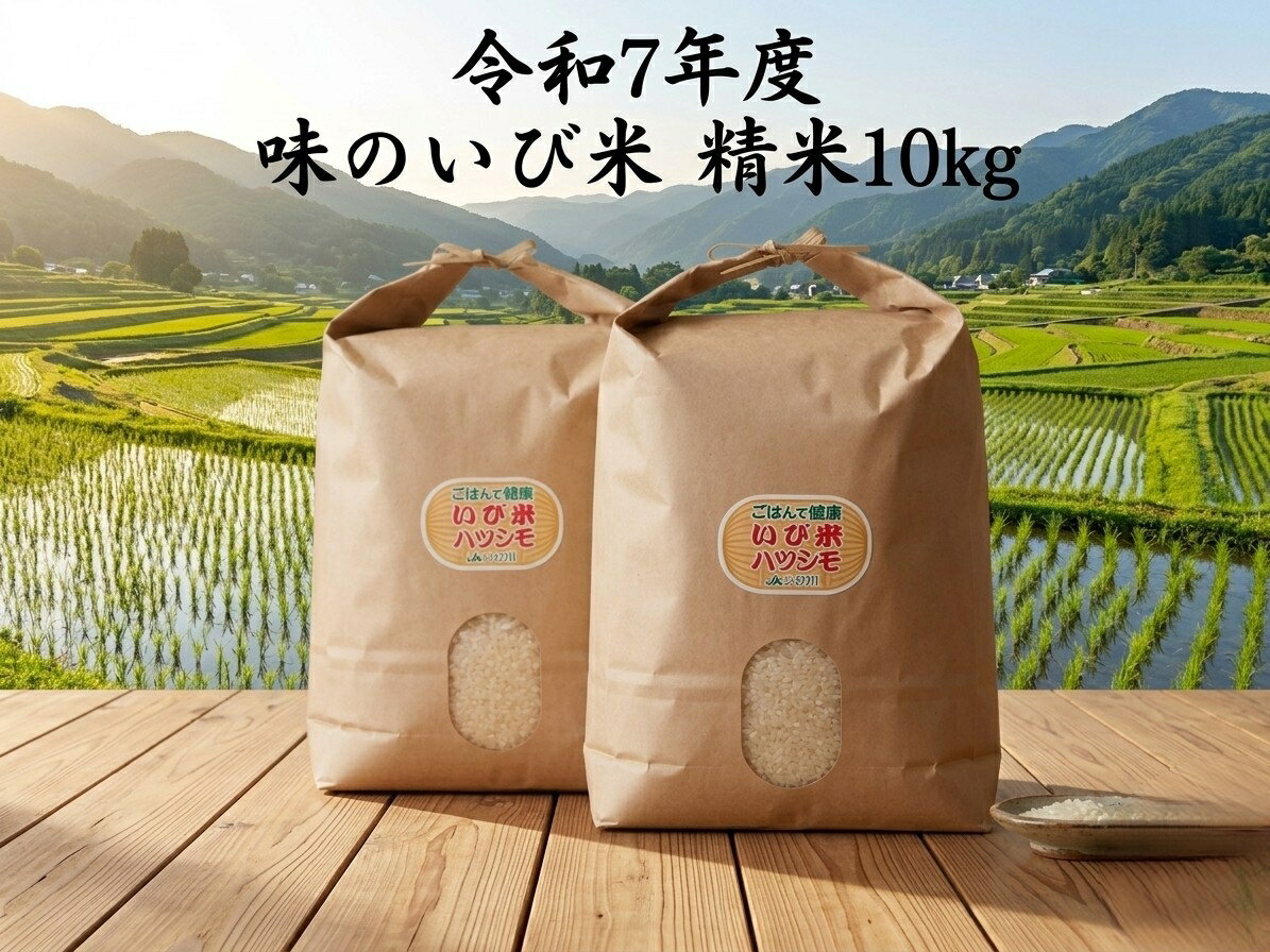 [令和7年産]岐阜県揖斐郡産 味のいび米 はつしも 精米10kg お米 お届け:準備出来次第出荷