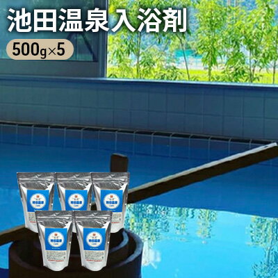【ふるさと納税】池田温泉入浴剤（500g）5袋セット　【入浴
