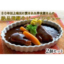 【ふるさと納税】ふるさと納税　洋食屋さんの絶品飛騨牛ビーフシチュー 2個セット　【池田町】