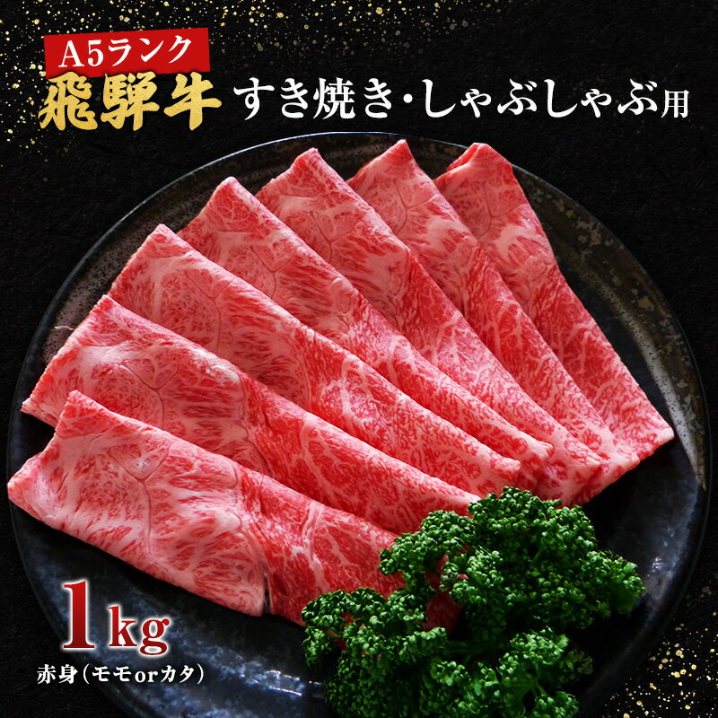 【ふるさと納税】牛肉 飛騨牛 すき焼き しゃぶしゃぶ セット 赤身 モモ 又は カタ 1kg 黒毛和牛 A5 美...