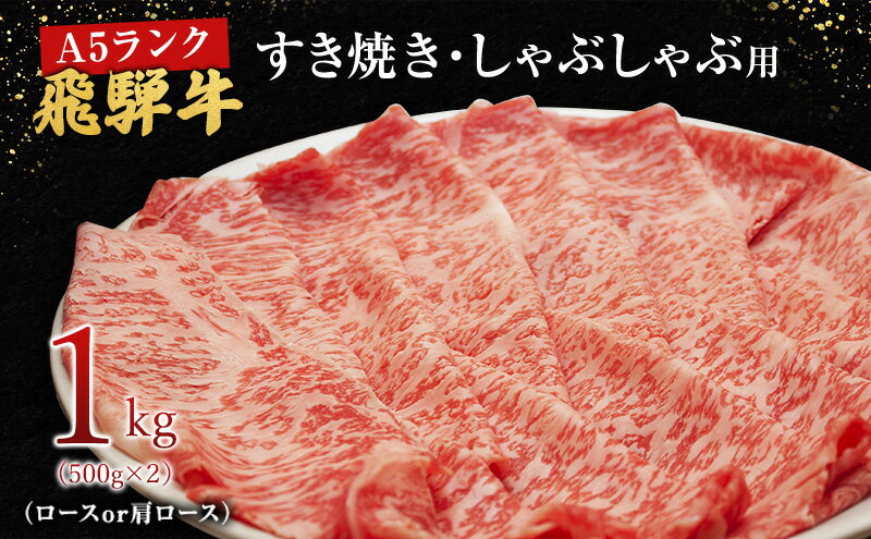 【ふるさと納税】牛肉 飛騨牛 すき焼き セット ロース 又は 肩ロース 1kg 黒毛和牛 A5 美味しい お肉 牛 肉 和牛 すき焼き肉 すきやき すき焼肉 しゃぶしゃぶ しゃぶしゃぶ肉 　【岐阜県 池田町 】