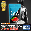 モンドセレクション金賞 ハルクファクター EAA アセロラ風味 人工甘味料不使用 大容量 520g 必須アミノ酸 BCAA プロテイン 人気 おいしい 筋トレ サプリメント 美容 燃焼系 ダイエット サプリ 国産　