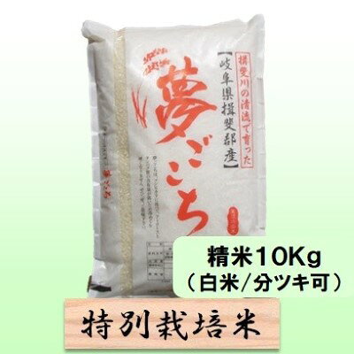 名称夢ごこち内容量岐阜県揖斐郡池田町産単一原料米白米 10kg産地岐阜県揖斐郡池田町産品種／産年／使用割合夢ごこち/単一原料米精米時期別途ラベルに記載販売者農事組合法人 白鳥ファーム 岐阜県揖斐郡池田町白鳥84-4事業者農事組合法人 白鳥ファーム配送方法常温配送お届け時期2026年10月中旬以降発送備考※画像はイメージです。 ※お米のつき方に希望ありましたら備考欄等に記載下さい。記載ない場合は白米で出荷します。 ※離島へのお届けはできません。 ・ふるさと納税よくある質問はこちら ・寄附申込みのキャンセル、返礼品の変更・返品はできません。あらかじめご了承ください。【ふるさと納税】特別栽培米 【 令和8年産 】 精米 10kg（白米/5分/7分ツキ可）【 夢ごこち 】玄米は別に出品　お届け：2026年10月中旬以降発送 【令和8年産 新米予約】10月発送開始岐阜県認証エコファーマー！ モッチリ甘い低アミロース米！ 有機肥料をたっぷり使った減農薬栽培。コシヒカリより、アミロース成分が2％ほど低く、モッチリ甘く、冷めても美味しいのが特徴です。源流に石灰岩の山々を持ちミネラルたっぷりの揖斐川の水に育まれた、全国で10万トンほどしか栽培されていない、知る人ぞ知る良食味のお米です。（特別栽培米）（栽培期間中50％減農薬） 寄附金の用途について 1．池田温泉再生支援 2．子育て支援 3．養老鉄道存続支援 4．池田町をまるごと応援 受領証明書及びワンストップ特例申請書のお届けについて 入金確認後、注文内容確認画面の【注文者情報】に記載の住所にお送りいたします。 発送の時期は、入金確認後1～2週間程度を目途に、お礼の特産品とは別にお送りいたします。