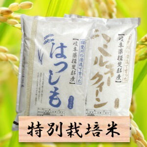 【ふるさと納税】特別栽培米 20kg　ミルキークイーン／ハツシモ30年産（各10kg）【精米（10kg）分搗き可　または　玄米（11Kg）】×2袋