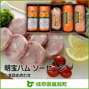 【ふるさと納税】明宝ハム ソーセージ 5本詰め合わせ