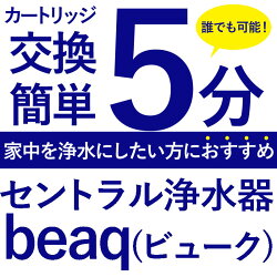 【ふるさと納税】浄水器 セントラル浄水器 ステンレス浄水器 浄水 お風呂 洗濯機 トイレ ウォシュレット 浄水 活性炭 カートリッジ 浄水 水処理装置 浄水装置 日本製 水道 飲み水 飲料水 蛇口 塩素除去 ドリームバンク beaq ビューク 有機フッ素化合物 PFOS PFOA･･･ 画像1