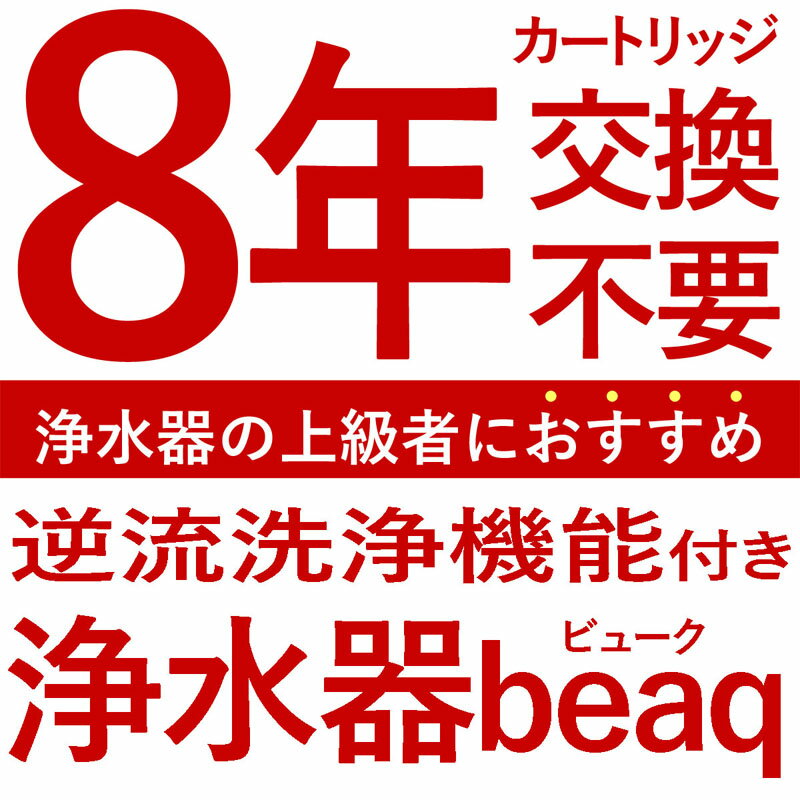 【ふるさと納税】 浄水器 8年交換不要 逆流洗浄 据置型浄水器 PFAS PFOS PFOA 除去 有機 フッ素 化合物 カートリッジ 交換不要 活性炭 塩素 塩素除去 浄水 据え置き 据置型 蛇口 蛇口直結式 ポット型 ふるさと納税 ギフト プレゼント 岐阜県 ビューク beaq ドリームバンク