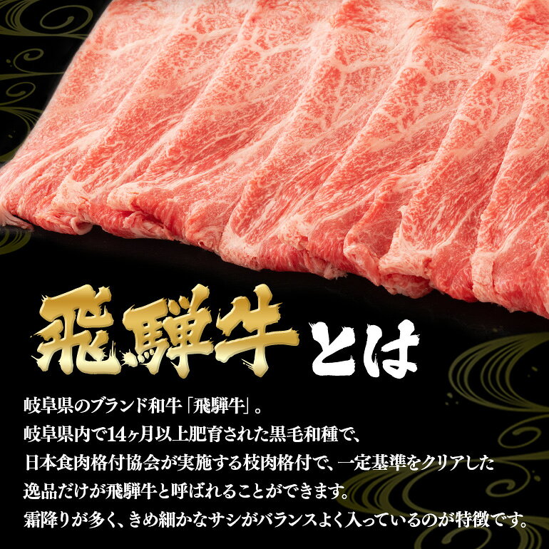 【ふるさと納税】 飛騨牛 A5～4等級 しゃぶしゃぶ用 ( 特選ロース ) 1.0kg D-5/A-15 f215031-kawabe-10000061 岐阜県川辺町 サンプル画像2