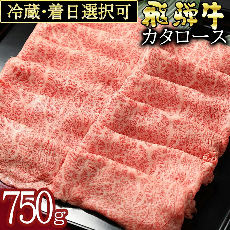 飛騨牛 カタロース(750g) しゃぶしゃぶ すき焼き 冷蔵 A4 A5 霜降り 黒毛和牛 和牛 牛肉 肉 日付指定 時間指定 y14-22 送料無料