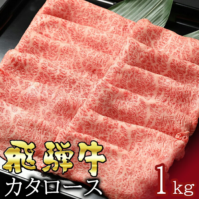 【ふるさと納税】 飛騨牛 カタロース(1kg) しゃぶしゃぶ すき焼き 冷蔵 A4 A5 霜降り 黒毛和牛 和牛 牛肉 肉 日付指定 時間指定 y14-40 送料無料