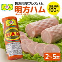 【ふるさと納税】明方ハム 選べる 400g 2本 計800g 3本 計1200g 5本 計2000g 2kg ハム 国産 豚肉 100% 特産品 加工品 伝統製法 おつまみ お弁当 おかず バーベキュー JA めぐみの 農協 岐阜 郡上 送料無料 502