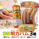 【ふるさと納税】ハム ソーセージ フランク 詰合せ 徳用 選べる Aセット 計860g Bセット 計1420g 明方ハム ボロニア ソーセージ 味付け 醤油 フ...