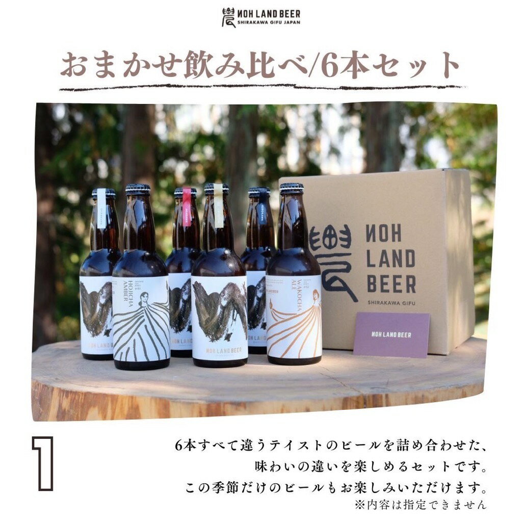 農LAND BEER クラフトビール6本詰め合わせBOX