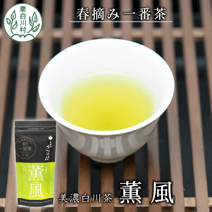 15位! 口コミ数「0件」評価「0」白川茶 茶蔵園 上煎茶 「薫風-くんぷう-」 煎茶 お茶 緑茶 日本茶 茶葉 国産 一番茶 上煎茶 東白川村 3000円