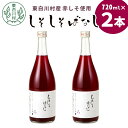 【ふるさと納税】\発送月選べる/東白川村産赤しそ使用★ しそしそばなし 2本 720ml しそジュース 紫蘇 赤しそ 紫蘇ジュース ジュース 飲料 飲み物 赤しそ 赤紫蘇 つちのこの村 6000円 楽天 お買い物マラソン