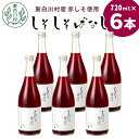 14位! 口コミ数「0件」評価「0」【2024年8月より順次発送】東白川村産赤しそ使用！ しそしそばなし 6本 720ml しそジュース 紫蘇 赤しそ 紫蘇ジュース ジュース ･･･ 