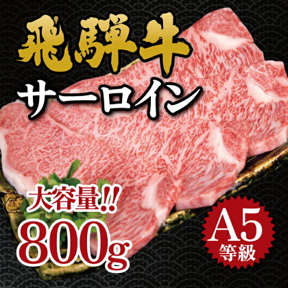 飛騨牛　A5等級　大容量　「肉のキング」特選飛騨牛ステーキ用（サーロイン800g）