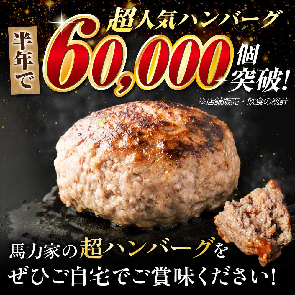 【ふるさと納税】【6回定期便】超ハンバーグ ミニ 5個 / 肉 牛肉 ハンバーグ / 御嵩町 / 馬力家[AVBO067] f215210-mitake-10000357 岐阜県御嵩町 サンプル画像2