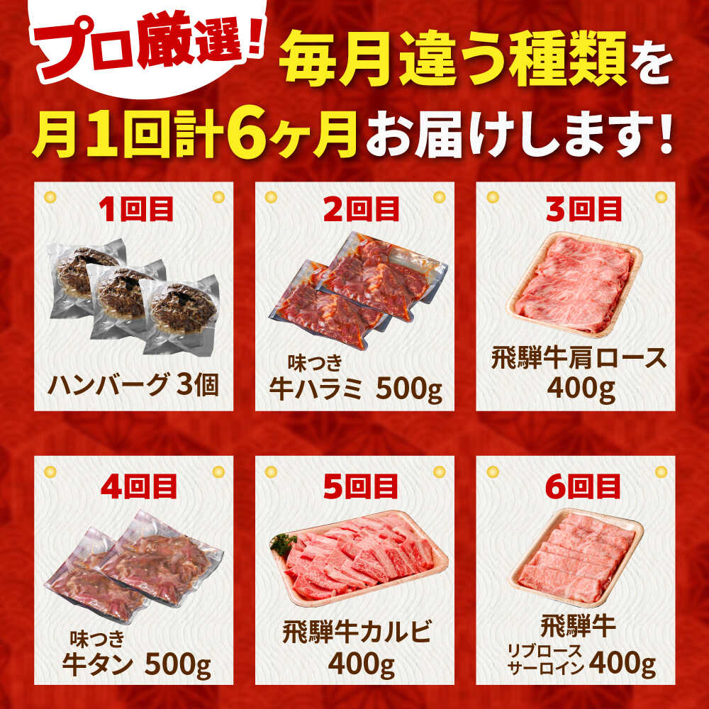 【ふるさと納税】【6回定期便】馬力家セレクト 食卓ごちそう便 (お二人様向けコース) / ハンバーグ 牛タン 肉 詰め合わせ セット 飛騨牛 御嵩町 / 馬力家[AVBO072] f215210-mitake-10000410 岐阜県御嵩町 サンプル画像3