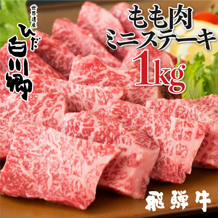 【ふるさと納税】飛騨牛 ミニステーキ もも肉 1kg JAひだ ミニステーキ 牛肉 黒毛和牛 お歳暮 ギフト 68000円[S111]