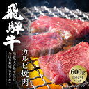 【ふるさと納税】飛騨牛 カルビ焼肉 600g(150g×4パック) 冷凍真空パック | 肉 お肉 焼肉 焼き肉 やきにく 黒毛和牛 和牛 個包装 小分け 人気 ...