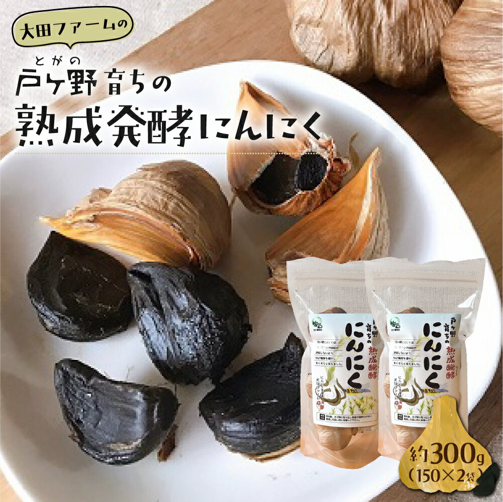 黒にんにく 熟成発酵にんにく 150g×2袋 甘さが自慢! 白川郷産 黒ニンニク 岐阜県 飛騨 大田ファーム 白川村 戸ヶ野 にんにく 10000円 1万円 [S013]