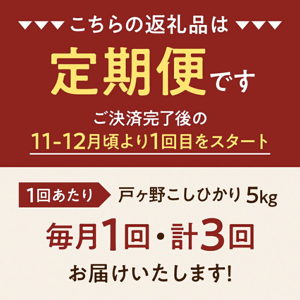 【ふるさと納税】令和6年産 先行予約 定期便 5kg × 3回 コシヒカリ 計15kg こしひかり 米 白川郷 戸ヶ野 事前予約 大田ファーム こだわりのお米 精米 コシヒカリ 岐阜県 飛騨 世界最高米認定農家 簡易包装 のため 訳あり 大田ファーム 24000円 【2024年11月〜発送】 [S434]