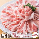 【ふるさと納税】 結旨豚 もも・ロース しゃぶしゃぶセット 400g 2種 計800g 部位 食べ比べ うす切り ゆいうまぶた 国産豚 岐阜県産 しゃぶしゃぶ 鍋 抗生物質 合成抗菌剤不使用 ブランド豚 10…