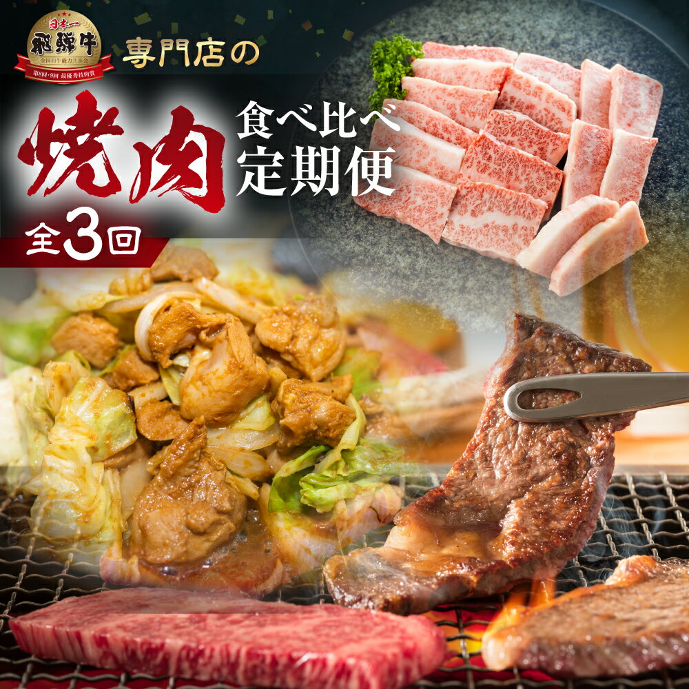 楽天岐阜県白川村【ふるさと納税】 焼肉 定期便 3回 お届け 白川郷 飛騨牛 ホルモン 牛 鶏 豚 とんちゃん けいちゃん もも カルビ 赤身 霜降り 食べ比べ 肉 牛肉 国産 A4 A5 てんから 岐阜県 白川村 キャンプ 贅沢 BBQ アウトドア 冷蔵 簡易梱包 のため 訳あり 訳アリ 50000円 5万円 [S577]