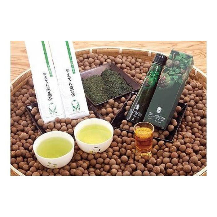 茶ノ実油 gold Tea Oil &銘茶セット | 油 調味油 食用油 静岡産 日本茶 茶葉 食品 人気 おすすめ 送料無料