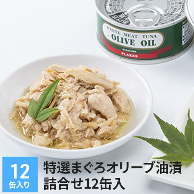 【ふるさと納税】特選まぐろオリーブ油漬詰合せ　12缶入　【加工食品・魚介類・魚貝類・鮪・マグロ・まぐろ】