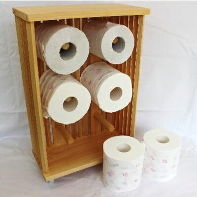 トイレットペーパーストッカー6巻 刑務所作業製品 静岡刑務所製作 【雑貨・インテリア・トイレ雑貨】 お届け:2021年10月中旬〜2022年3月下旬