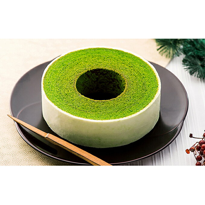 【ふるさと納税】静岡抹茶バウムクーヘン 10個 (包装あり/なしを選べます) | お菓子・スイーツ・バウムクーヘン