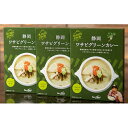 【ふるさと納税】静岡ワサビグリーンカレーセット（3個）　【加工食品・惣菜・レトルト・ワサビグリーンカレー・カレー】