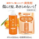 26位! 口コミ数「0件」評価「0」薬用 ノンシリコン アミノ酸 シャンプー 爽快柑 500ml ＆ 詰替1本セット　【雑貨・日用品・美容・アミノ酸・ヘアケア】