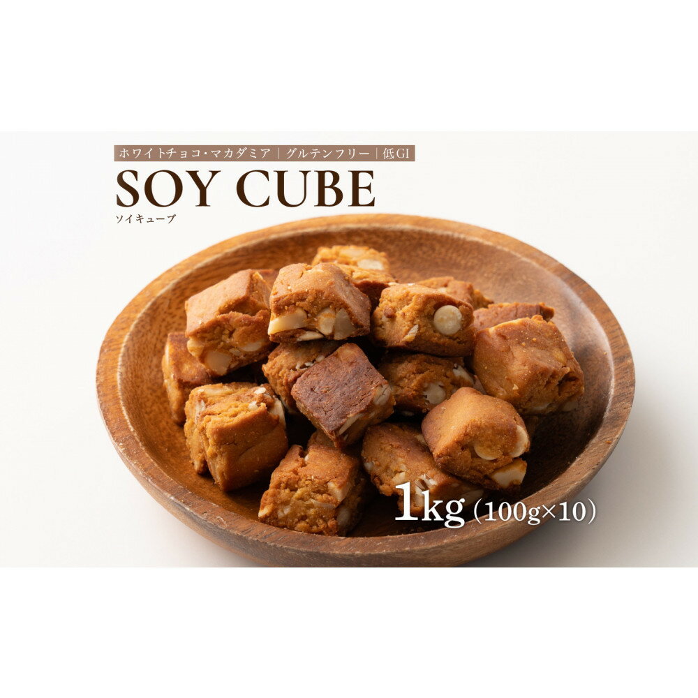 【ふるさと納税】ソイキューブ ホワイトチョコマカダミア 1kg(100g×10袋)